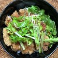 西東京小料理あららぎ's cooksnap of when they made パーコー丼（厚切り豚ロース唐揚げ丼）.
