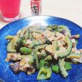 まる゜'s cooksnap of when they made 夏！豚こま切れ肉·なす·ゴーヤの味噌炒め.