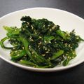 cocomakico's cooksnap of when they made ホウレン草と春菊の胡麻和え.