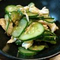 ばたみそーぱん☆'s cooksnap of when they made 美味♪ きゅうりとサラダチキンの塩ナムル.