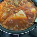 秀狼1011's cooksnap of when they made 激辛好き♡辛さ調節可☆辛うま韓国風雑炊！.