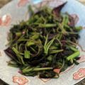 saki1010's cooksnap of when they made 上海の定番！アマランサスの葉の塩炒め.