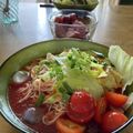 ゆいランラン's cooksnap of when they made 太陽のトマト麺...♡そうめん.