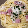 tucc's cooksnap of when they made にんにくベーコン生クリームで極上パスタ.