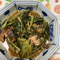おはなすき's cooksnap of when they made 簡単　サバ缶と小松菜のごま和え.
