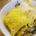ariyuch's cooksnap of when they made 簡単節約一品＊お好み焼き風納豆オムレツ.