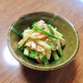 もふもふクロさん's cooksnap of when they made きゅうりと蒸し鶏の海苔わさび和え.