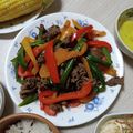 よちりん's cooksnap of when they made 牛肉とパプリカの甘辛炒め.