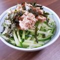 ponnko's cooksnap of when they made ツナマヨときゅうりの☆すし丼.