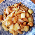 わらいおん's cooksnap of when they made 鶏皮とねぎの甘辛炒め.