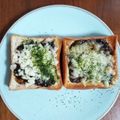 ペキのリリー's cooksnap of when they made 海苔の佃煮のチーズトースト(○´艸｀).