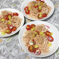 みぽぽ37's cooksnap of when they made 余ったそうめん☆ゴマだれツナトマト☆簡単.
