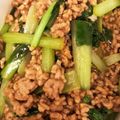 キリユウ's cooksnap of when they made 小松菜のそぼろ煮.