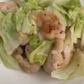 ポメちょん's cooksnap of when they made キャベツと鶏もも肉のにんにく炒め.