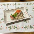 yesmama's cooksnap of when they made 鯛としめじの酒蒸し・小料理屋風.