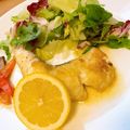 ナミダ猫's cooksnap of when they made 白身魚のポワレ　レモンバターソース.