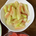 クックE2R3YU☆'s cooksnap of when they made スイカの皮のお漬物.