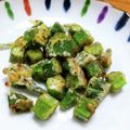 YCHキッチン's cooksnap of when they made 止まらない！オクラのコロコロ揚げ.