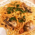 supermoon1's cooksnap of when they made 牡蠣とほうれん草のオイスターソースパスタ.