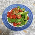 みぽぽ37's cooksnap of when they made 簡単！オクラとミニトマトのナムル.