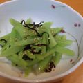はちはちぷー's cooksnap of when they made ブロッコリーの芯の塩こんぶ和え♫.