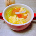 のんべぇヒロ's cooksnap of when they made さっぱり♡レタスとトマトのスープ.