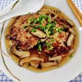 在宅勤務のおじさん's cooksnap of when they made 豆腐ハンバーグ♡タケノコ入り♪.
