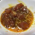 してこ's cooksnap of when they made まぐろのユッケ.