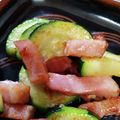 ラク太郎's cooksnap of when they made ズッキーニとベーコンのバターコンソメ炒め.