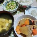 まりゆりひろこ's cooksnap of when they made 鶏肉こんにゃく大根タケノコの簡単な煮物.