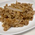 だいすきぶどうパン's cooksnap of when they made 豚バラ肉で！基本の豚肉しょうが焼き.