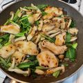 ラスティー君パパ's cooksnap of when they made 簡単胸肉と椎茸小松菜のうま煮.