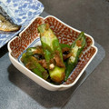 だりりラブ's cooksnap of when they made さっぱりまろやか、オクラの梅かつお和え.