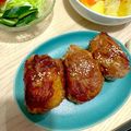 mahaloharu's cooksnap of when they made 焼肉のタレで肉巻きおにぎり！簡単美味しい.
