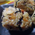 ちくわ君's cooksnap of when they made ひじきと昆布の炊き込みおにぎり.