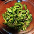 おひるねたんぽぽ's cooksnap of when they made ゴーヤ塩昆布和え.