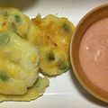 pika3's cooksnap of when they made 焼くからヘルシー☆枝豆コーンポテト♪.