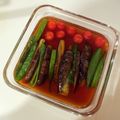 K探偵's cooksnap of when they made めんつゆとＷおろしで簡単♪野菜の焼き浸し.