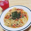 まる゜'s cooksnap of when they made 大葉とフレッシュトマトの和風パスタ.