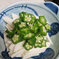 ☆ぶぅちゃん♪☆'s cooksnap of when they made 長芋とオクラの和え物.