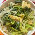 クック6U7INU☆'s cooksnap of when they made 小松菜ともやしのレンジ蒸し.