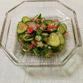 ﾁｲﾁｬﾝﾏﾏ's cooksnap of when they made ✿オクラときゅうりの白だし和え✿.