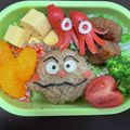やんやん○＾ω＾○'s cooksnap of when they made ☆キャラ弁に。濃いぃ茶色ご飯☆.