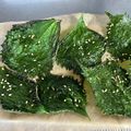 クックM1G32R☆'s cooksnap of when they made 電子レンジで♪大葉のサクッとチップス.