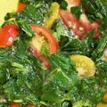 ぽちゃすけ's cooksnap of when they made モロヘイヤとトマトのポン酢サラダ.