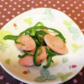 龍青空ママ's cooksnap of when they made ウィンナーとピーマンの塩炒め.