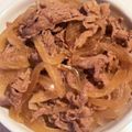 yu♡ʕ•ᴥ•ʔ's cooksnap of when they made めんつゆで簡単！即席10分♪吉野家風牛丼.
