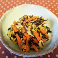 龍青空ママ's cooksnap of when they made ひじきと人参と卵のオイスターソース炒め.