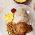 れもれもさーちゃん❕'s cooksnap of when they made ポークソテーにマッシュポテトON!.