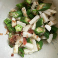 クックO7UFZH☆'s cooksnap of when they made おくらと山芋の梅肉和え.